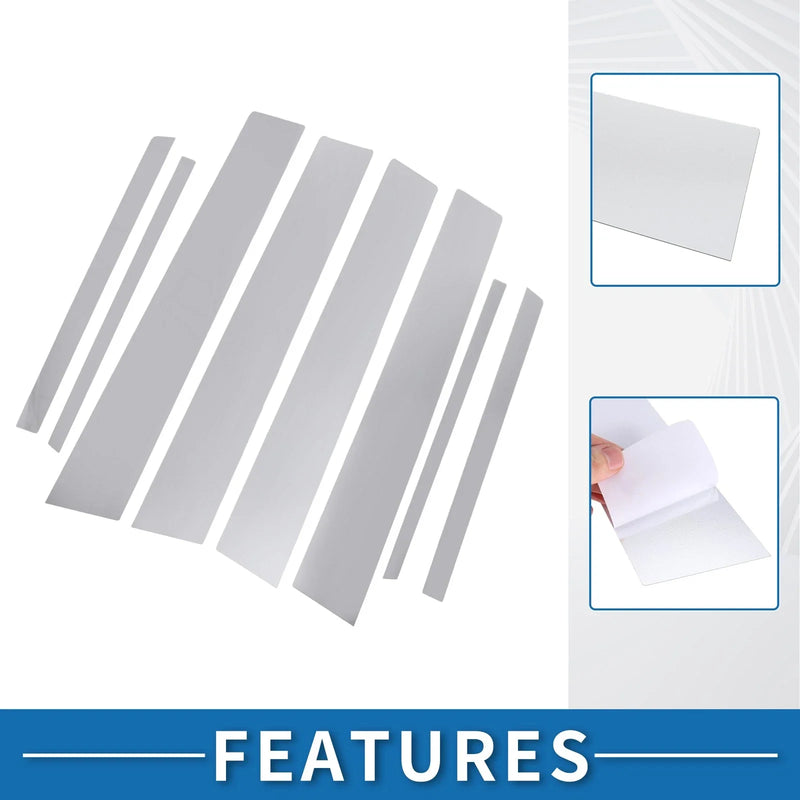 Toyota RAV4 8 Pcs Chrome Silver Car Pillar Window Trim Covers (2013-2018)