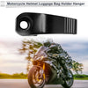 Motorcycle Rectangle Aluminum Hanging Hook / Hexagon / Wrench Nut Black