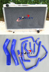 Toyota Landcruiser HZJ80 HDJ80 Aluminum Radiator + Black Hose (90-98)