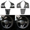 Tesla Model 3 Carbon Fiber Interior Steering Wheel Trim (2017–2024)