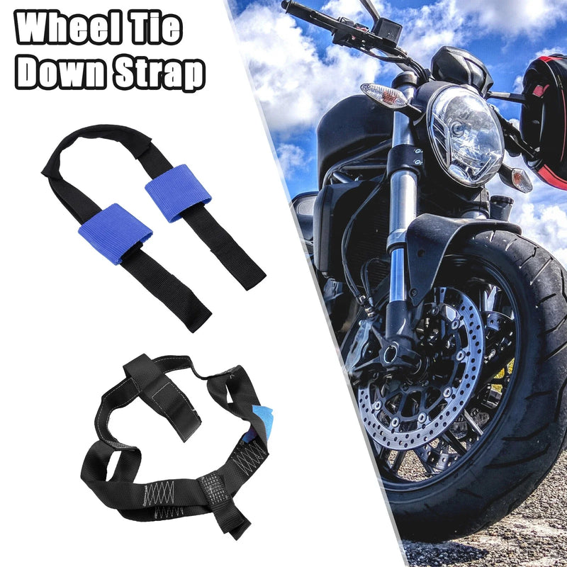 Motorcycle 1x Set Front Rear Wheel Transport Tie Down Strap