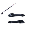 BMW X5 4pcs Rear LH+RH Black Outer Door Handle & Carrier Cable (2000–2007)