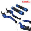 Ducati Panigale Blue Extendable Brake Clutch Lever Grip Set (2014-2019)