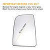 Mercedes Sprinter Left Upper White Mirror Glass w/ Back Non-heated (2006-2011)