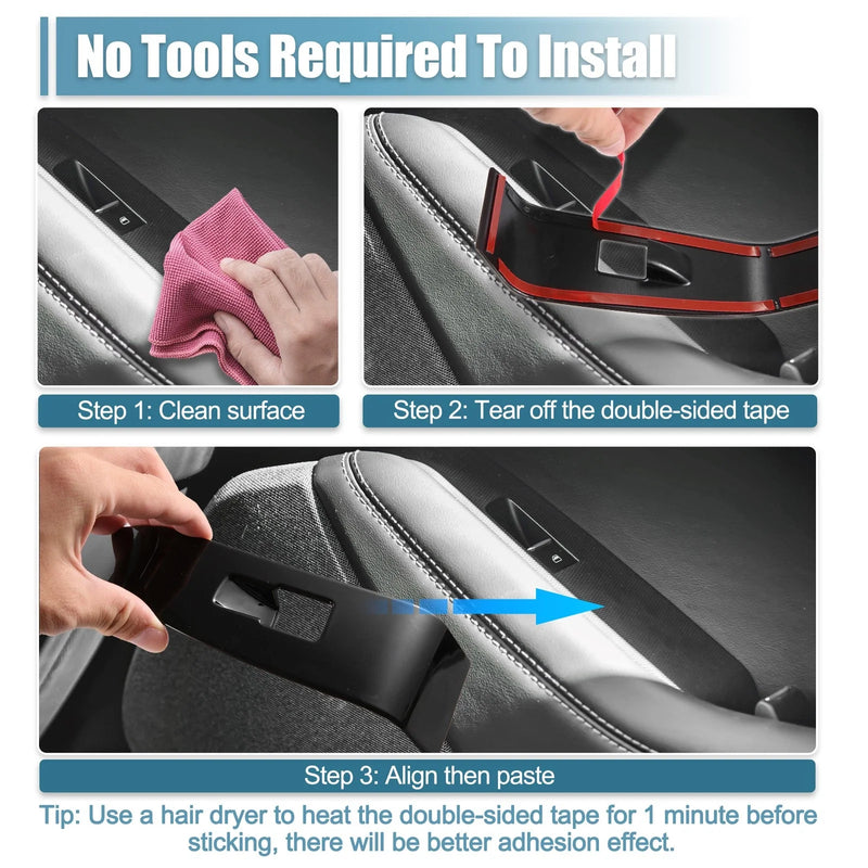 Ford Mustang Glass Lift Panel Decorative Stickers (2015-2023)
