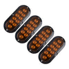 4Pcs 10LED Oval Truck Trailer Turn Signal Tail Reverse Brake Lights