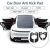 Jeep Compass (2017) - Black Set Car Door Anti Kick Pad Sticker Protector