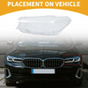 BMW 5 Series Front Left Headlight Lens Cover (2017-2018)