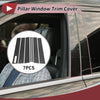 Ford Explorer (2002-2010) Carbon Fiber Black 7 x Door Pillar Window Trim