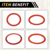 Toyota Tundra (2014-2021) 4 Pcs AC Vent Dashboard Decoration Rings Orange