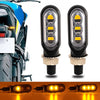 Mini LED Motorcycle Turn Signal Amber Light Blinker Indicator Lamp 2 x  (2015-2023)