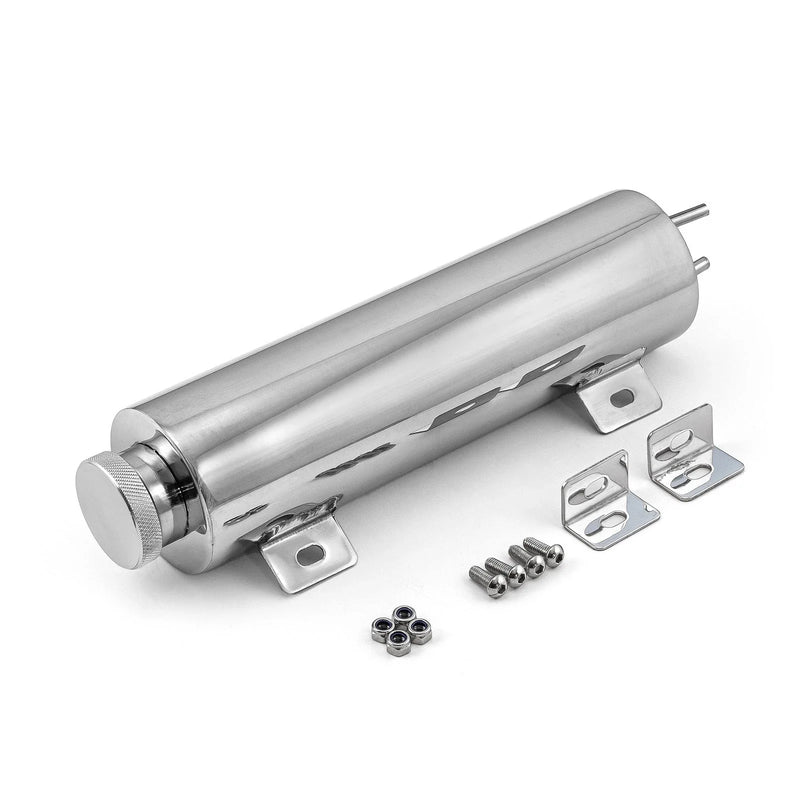 Car 3" x 12" Stainless Steel Overflow Tank with Mounting Bracket