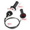 7/8" Motorcycle Black Handle Throttle Clamp Grip