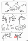 LandCruiser 100 Series UZJ HDJ Tailgate Lock Barrel Trim