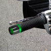 Motorcycle 2 x 18mm Handlebar End Caps Plug Bar CNC Aluminum Alloy Green