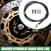Motorcycle Braided Hydraulic Brake Line / 140cm /