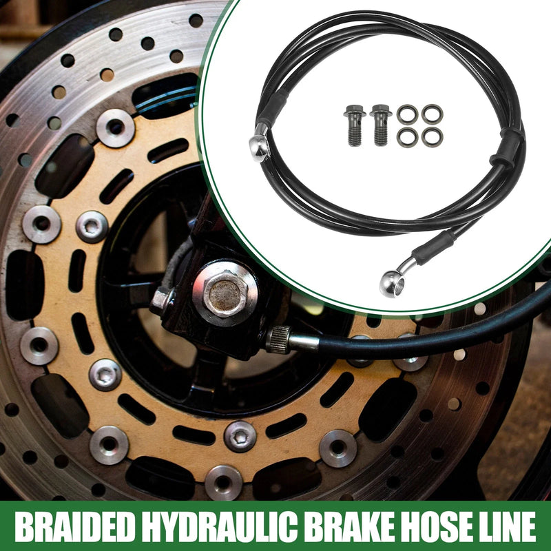Motorcycle Braided Hydraulic Brake Line / 140cm /