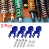 2 x 5cm Universal Motorcycle Rear Shock Absorber Riser Height Extension Blue