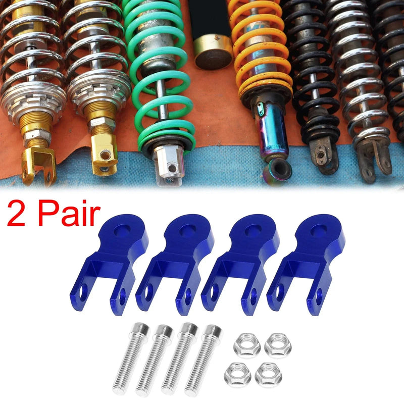 2 x 5cm Universal Motorcycle Rear Shock Absorber Riser Height Extension Blue
