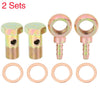 Motorcycle Car 2 x Banjo Bolt Washer 16mm Diameter Bronze Tone Metal
