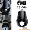 Harley FXBBS FXBB FXST FXDB FXDLS 15" Windshield Headlight Fairing Kits (2018-2023)