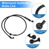 Motorcycle 110 cm Brake Clutch Oil Hose Nylon PU Stainless Steel Wire Braid