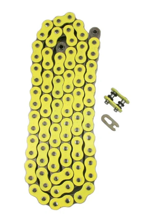 Motorcycle X-Ring Chain / 520 Pitch x 82 Link / Heavy Duty Yellow