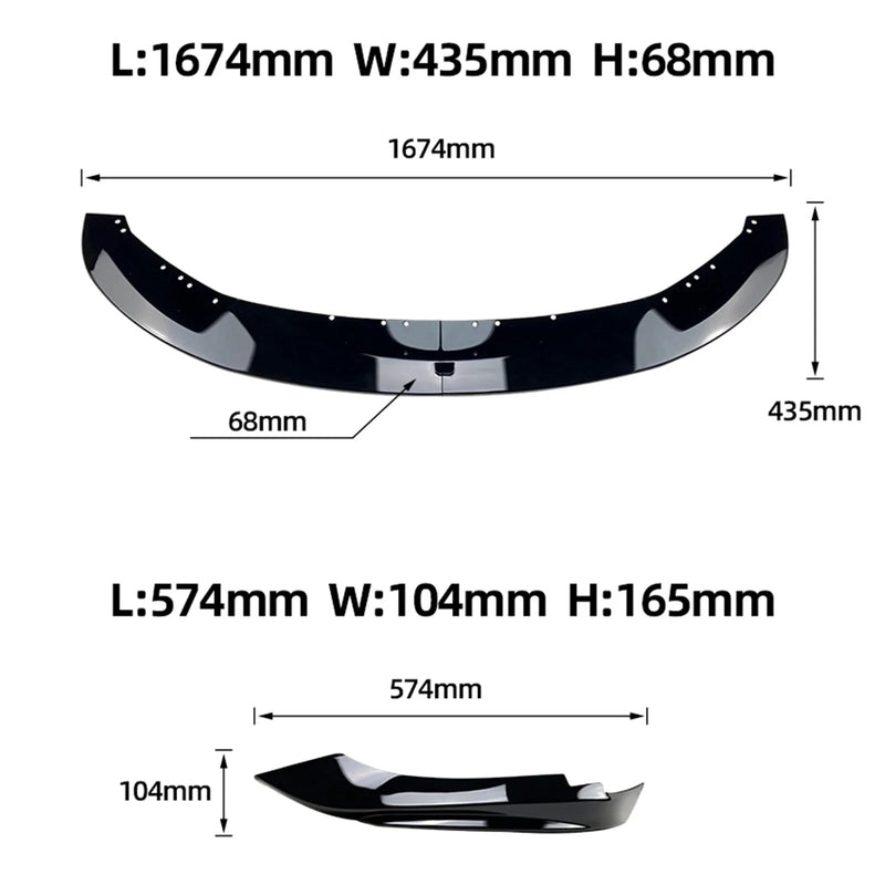 BMW F32 F33 F36 M Sport Front Spoiler Lip (2014-2020)