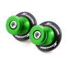 BMW S1000R S1000RR (2014-2018) - 2 x M8 Stand Screws Green Swingarm Spools