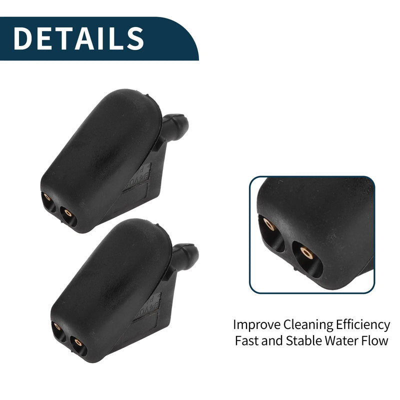 Mini Cooper Hatchback Front Windshield Washer Nozzles (2002-2023)