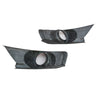 Ford Mustang 2015-17 Real Carbon Fiber Front Bumper Fog Lights  Cover Trim