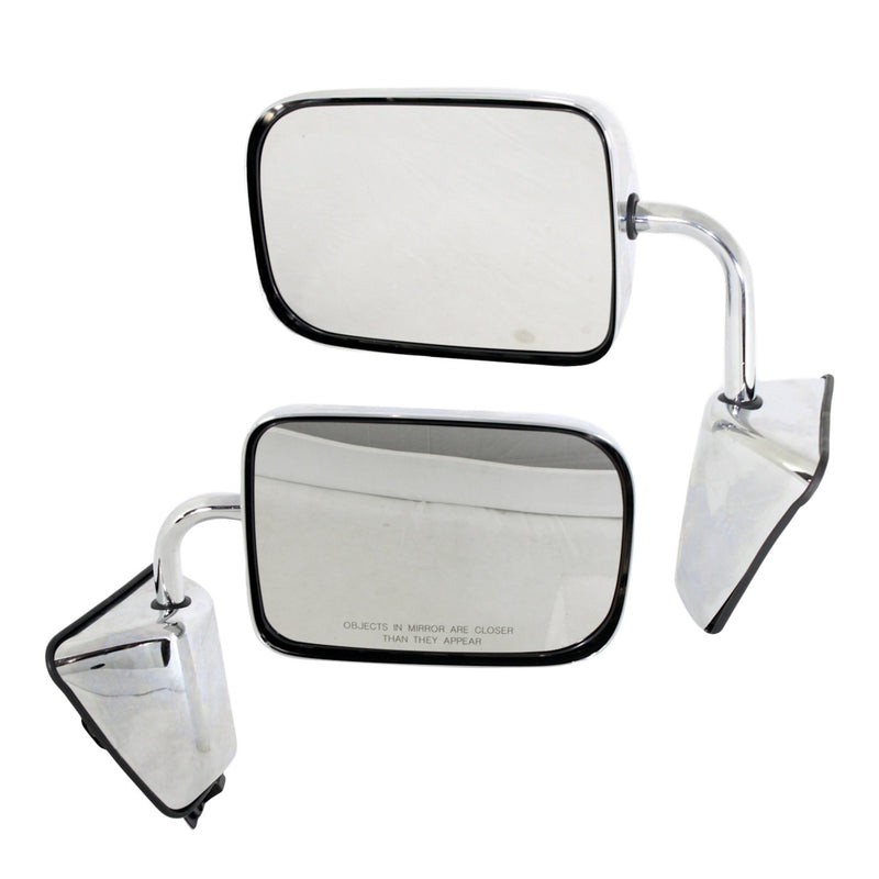 Set Of 2 Mirror Manual For 1988-1993 Dodge D250 Left And