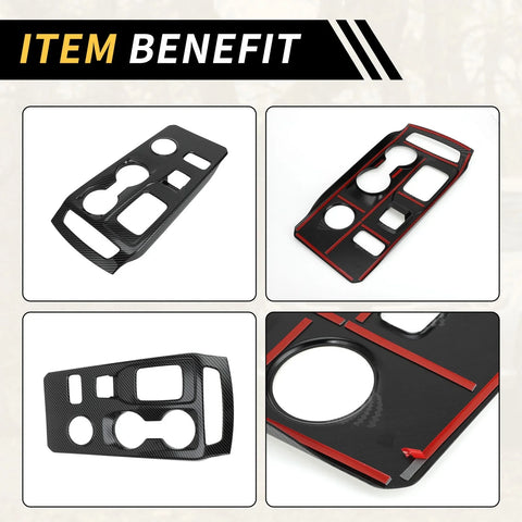 Ford Ranger Carbon Fiber Gear Shift Frame Panel Cover (2023-2024)