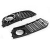Audi A4 Front Bumper Fog Light Grille Chrome Cover (2009-2012)