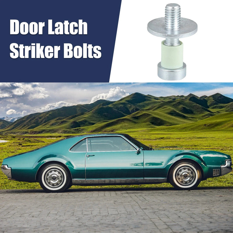 GMC Jimmy Cadillac Silver Tone Door Latch Lock Striker Bolts