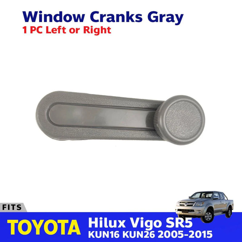 Window Cranks Gray 1 PC Fits Toyota HILUX VIGO SR5 KUN16 4D Pickup 2005-15 D06