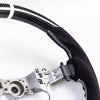 Toyota Land Cruiser Prado Steering Wheel Carbon Flat Bottom Suede (2003-2023)