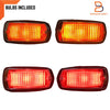Nissan Datsun 510 120Y B210 240Z 4 x Side Marker Lamp Light Red Amber (68-81)