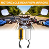 M10 Motorcycle Rear View Mirrors Side Rearview Mirror Black Gold Tone Iron