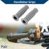 Motorcycle 7/8" 22mm Hand Grips Cover End Grips Rubber Gray
