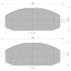 Nissan Patrol Y61 GU 4x4 Front Disc Brake Pads Set (1997 - 2016)