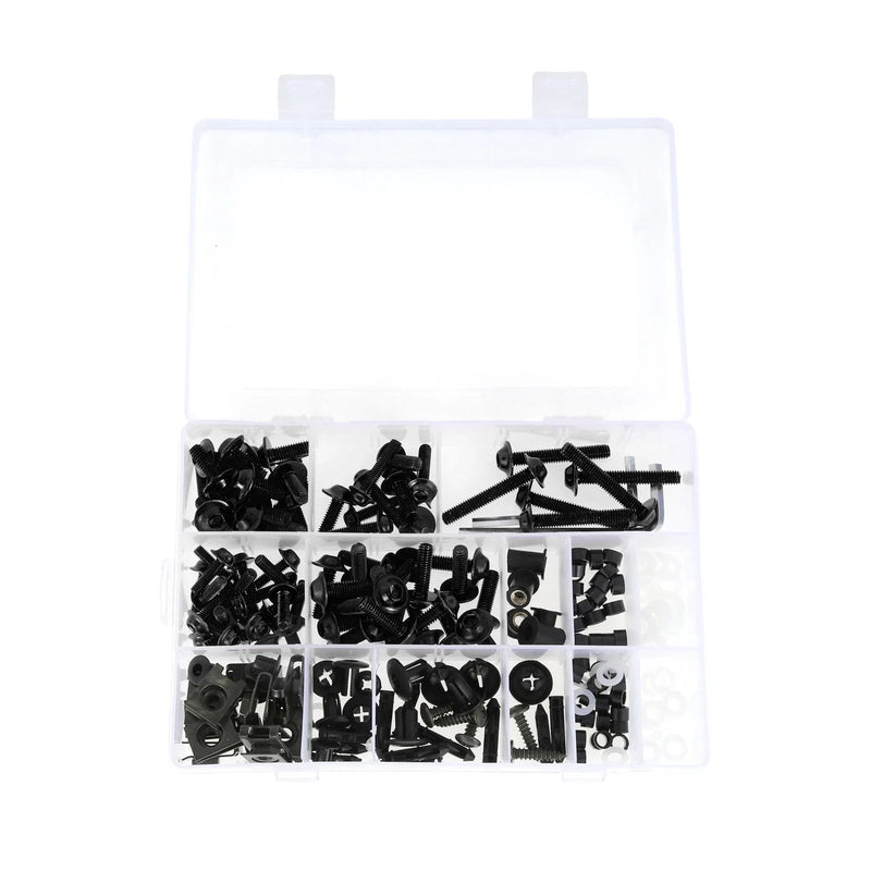 Honda Dirt Bike Aluminum Rubber Black Windshield Bolts