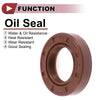 Oil Seal Seal Ring Rotary Shaft Seal FKM Rubber 22x38x8mm Brown 2 x pcs