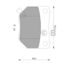 Nissan 300ZX Z32 Rear Disc Brake Pad Set 3.0L (1990 - 1995)