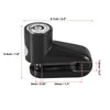 Universal Motorcycle – Black Disc Brake Lock with Red Rope
