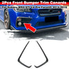 Subaru WRX STI VA Carbon Look / Front Bumper Side Fin C Canards Splitter