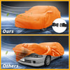 Acura Integra Orange Cotton with Zipper Waterproof All Weather Car Cover