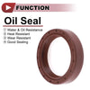 Make Model Oil Seal 2 x 35x45x10mm Rotary Shaft Seal FKM Rubber Brown