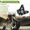 Honda CRF50 Black Footrests Motorcycle Foot Pegs (2004-2023)