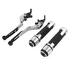 Yamaha XSR900 Silver Brake Clutch Lever Handlebar Grip Set (2016-2023)